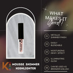 KINDED Mousse Shimmer Highlighter - Pink Paradise | Grocsy