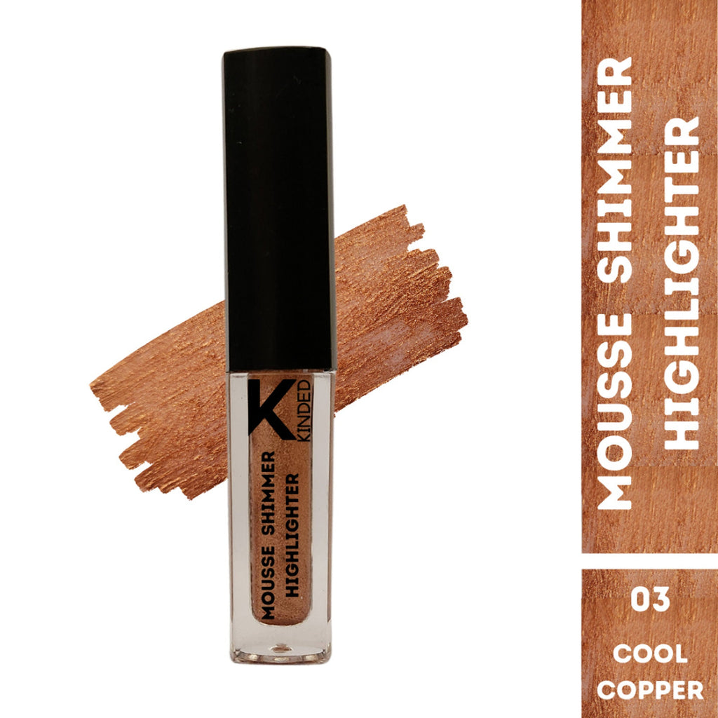 KINDED Mousse Shimmer Highlighter - Cool Copper | Grocsy