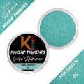 KINDED Loose Shimmer Makeup Foil Pigments Powder - Sea Green | Grocsy