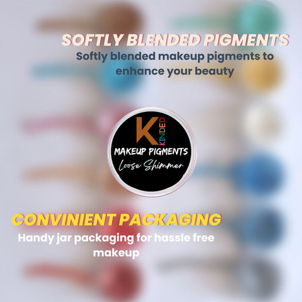 KINDED Loose Shimmer Makeup Foil Pigments Powder - White Pearl | Grocsy