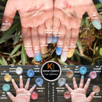 KINDED Loose Shimmer Makeup Foil Pigments Powder - White Pearl | Grocsy