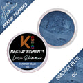 KINDED Loose Shimmer Makeup Foil Pigments Powder - Smokey Blue | Grocsy