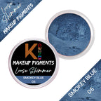 KINDED Loose Shimmer Makeup Foil Pigments Powder - Smokey Blue | Grocsy