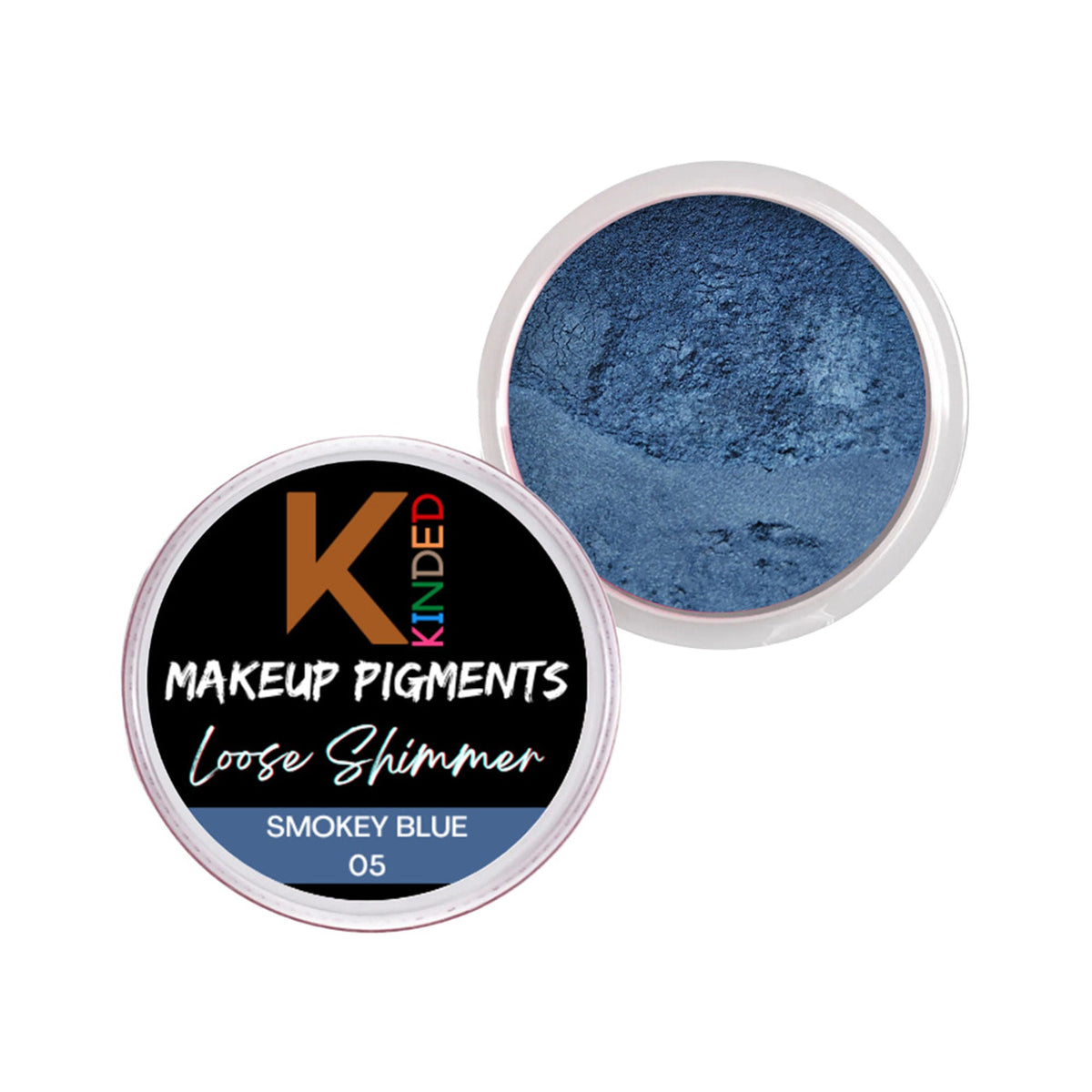 KINDED Loose Shimmer Makeup Foil Pigments Powder - Smokey Blue | Grocsy