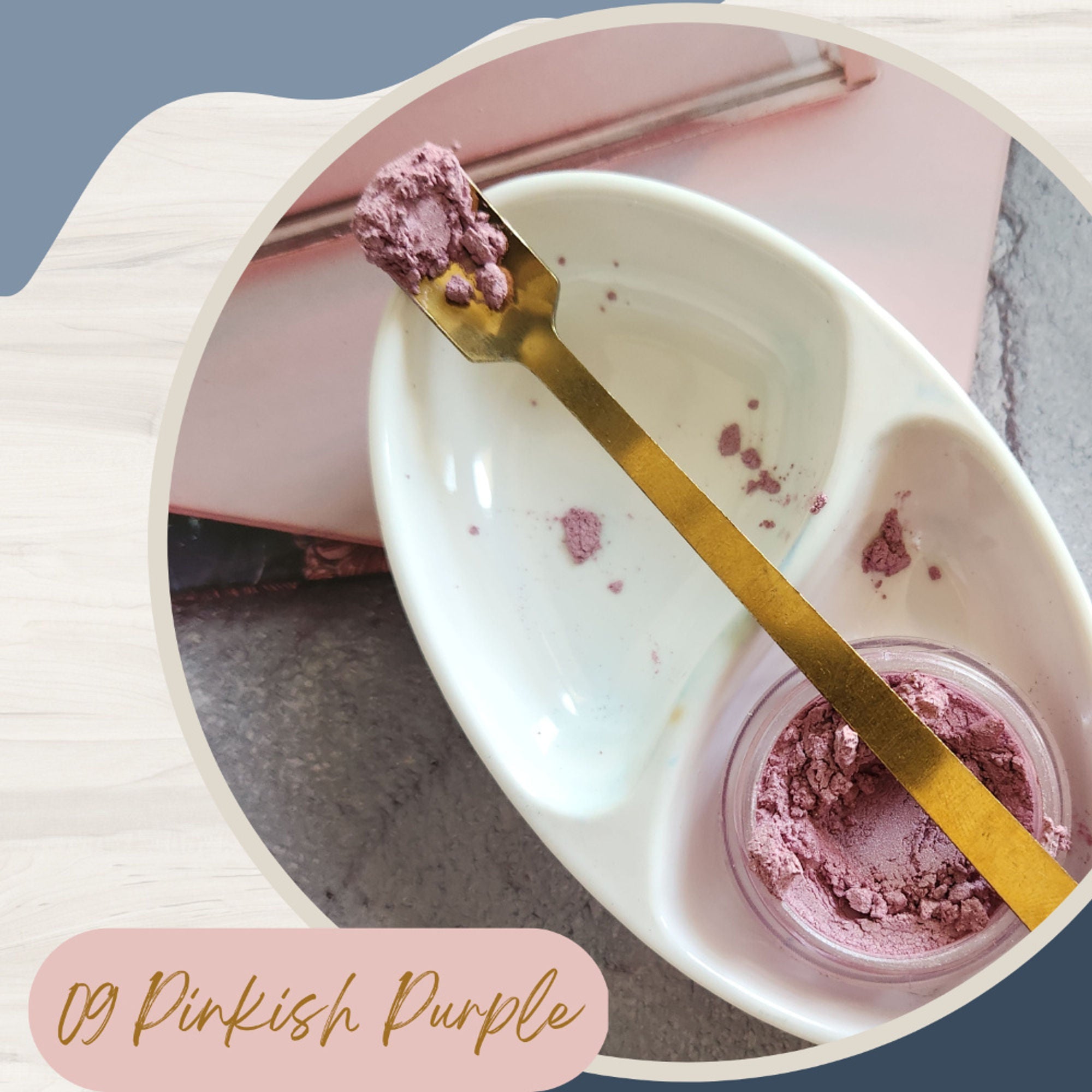 KINDED Loose Shimmer Makeup Foil Pigments Powder - Pinkish Purple | Grocsy