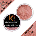 KINDED Loose Shimmer Makeup Foil Pigments Powder - Rose Gold | Grocsy