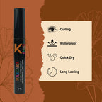 KINDED Curling Waterproof Long Lasting Smudgeproof Mascara - Black | Grocsy