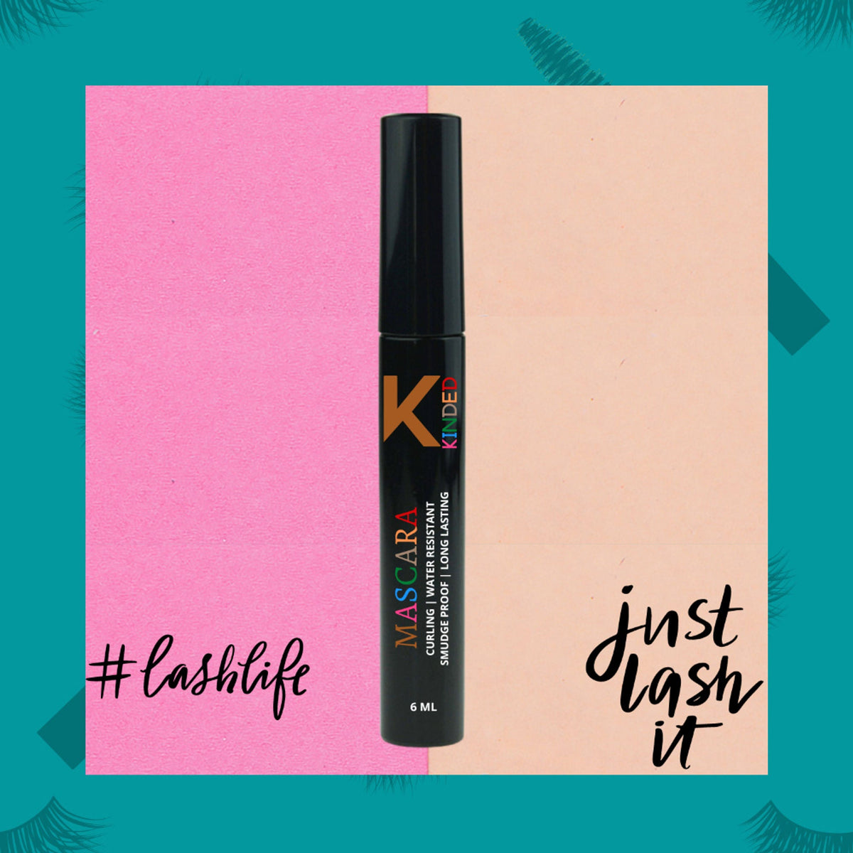 KINDED Curling Waterproof Long Lasting Smudgeproof Mascara - Black | Grocsy