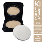 KINDED Sun Protection Compact Powder with Vitamin E - 01 Cream Ivory | Grocsy