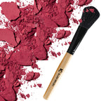 KINDED Professional Natural Wooden Handle Blush Makeup Brush | Grocsy