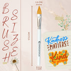 KINDED Professional Natural Wooden Handle Concealer Makeup Brush | Grocsy