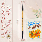 KINDED Professional Natural Wooden Handle 2 in 1 Lip Liner & Lip Filler Makeup Brush | Grocsy