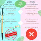 KINDED Professional Natural Wooden Handle 2 in 1 Lip Liner & Lip Filler Makeup Brush | Grocsy