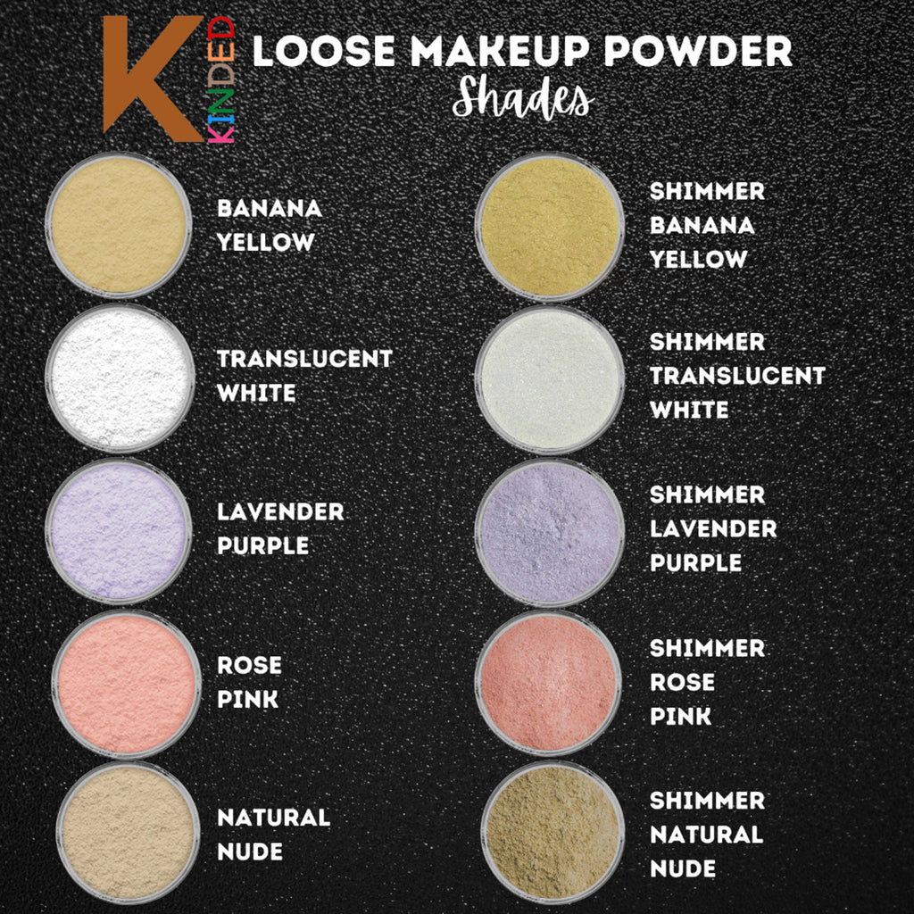 KINDED Highlighter Loose Powder - Shimmer Translucent White | Grocsy