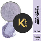 KINDED Highlighter Loose Powder - Shimmer Lavender Purple | Grocsy