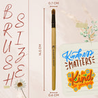 KINDED Professional Natural Wooden Handle Bullet Blending Makeup Brush | Grocsy