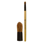 KINDED Professional Natural Wooden Handle Bullet Blending Makeup Brush | Grocsy