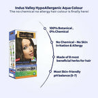 Indus Valley Botanical Hypo Allergic Aqua Color For Hair- Dark Brown | Grocsy