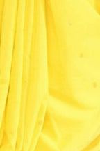 Very Much Indian Handloom Pure Cotton Paithani-Lime Yellow | Grocsy