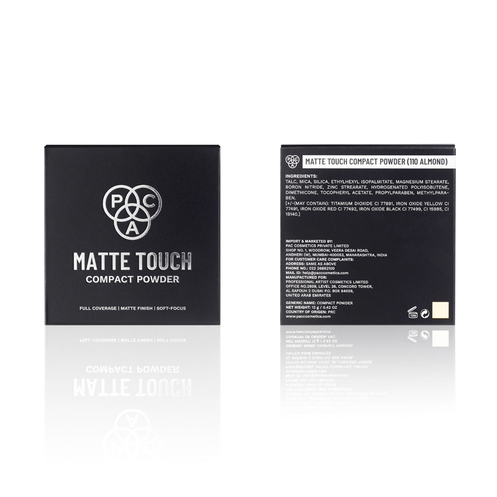 PAC Studio Matte Touch Compact Powder - 110 Almond | Grocsy