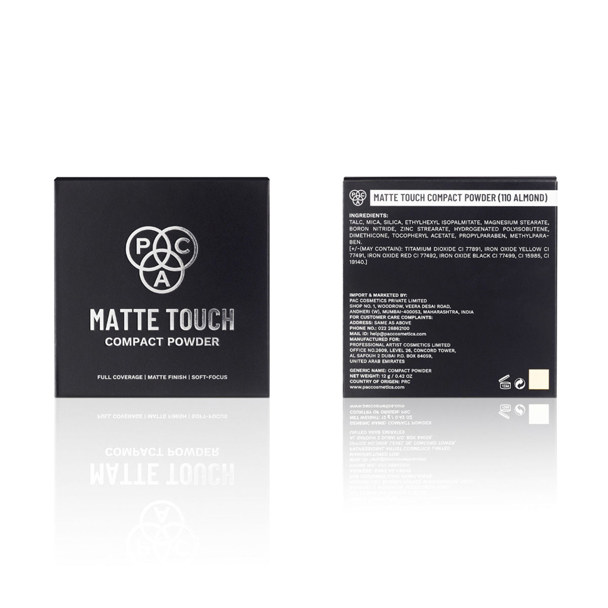 PAC Studio Matte Touch Compact Powder - 110 Almond | Grocsy