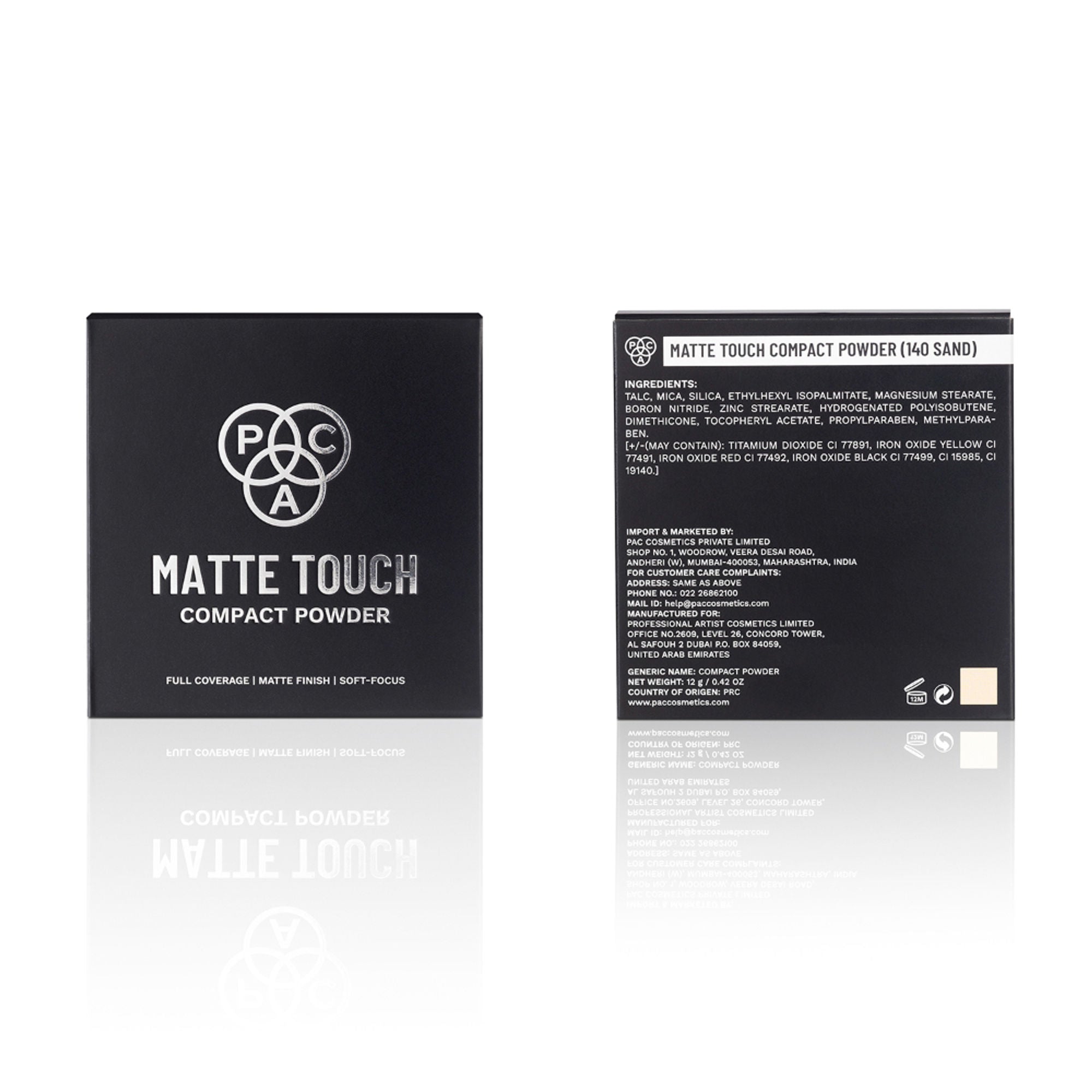 PAC Studio Matte Touch Compact Powder - 140 Sand | Grocsy