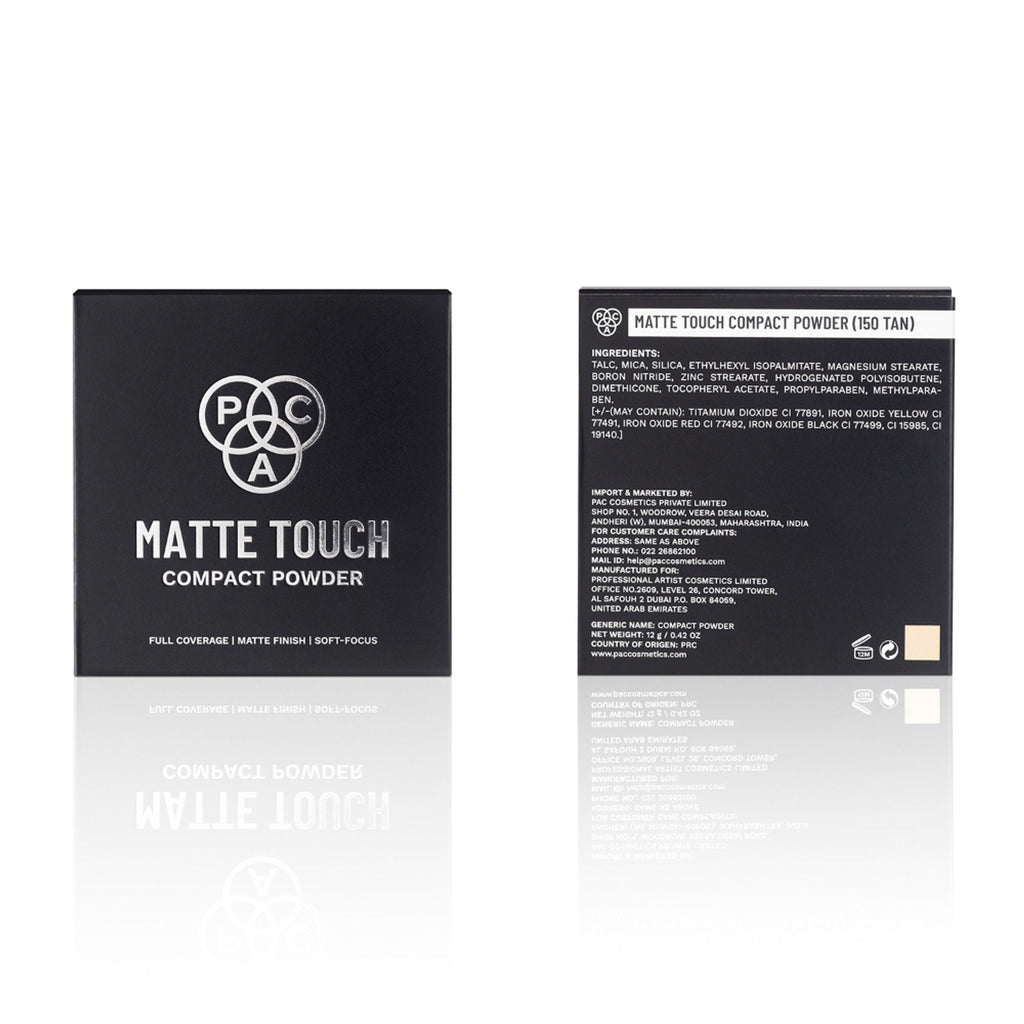 PAC Studio Matte Touch Compact Powder - 150 Tan | Grocsy