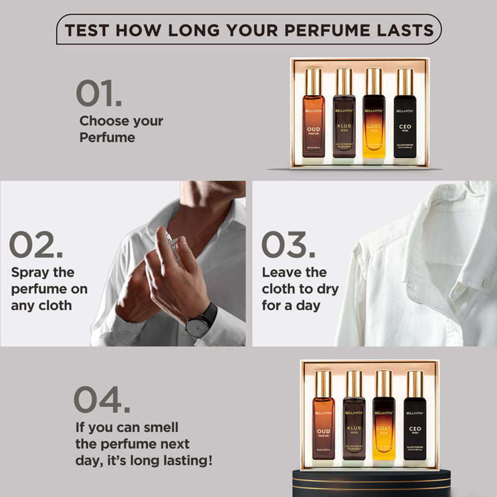 Bella Vita Perfumes Gift Set For Men | Grocsy