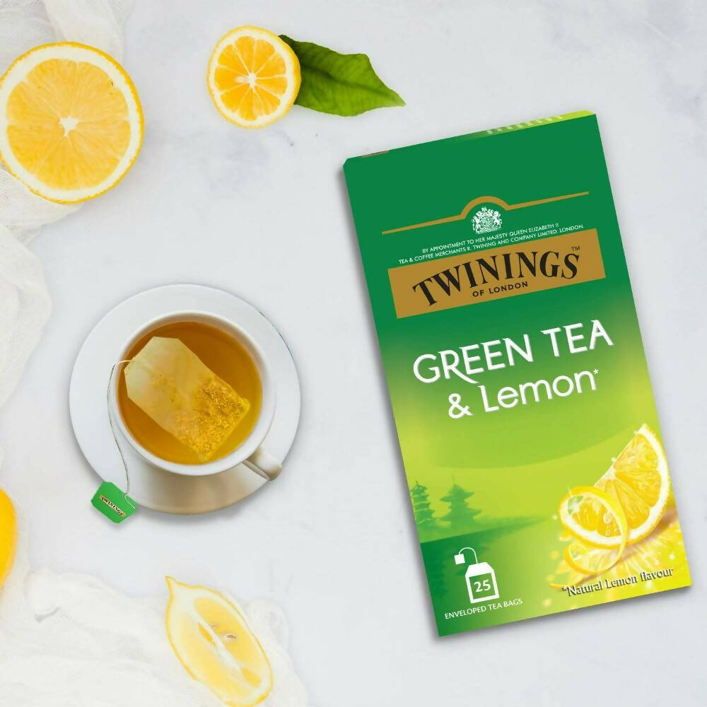 Twinings Green Tea & Lemon Teabags | Grocsy