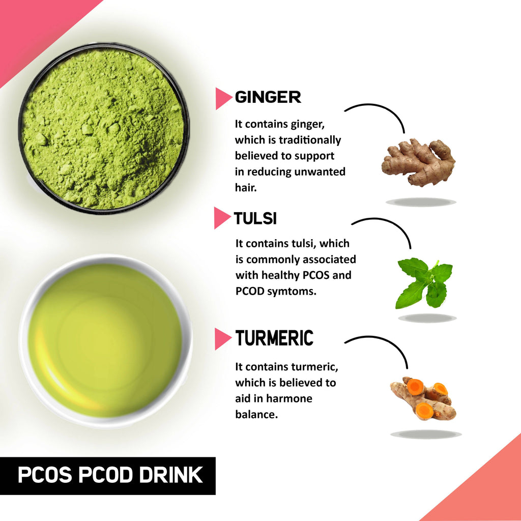 Just Vedic PCOS PCOD Support Drink Mix | Grocsy