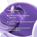 mCaffeine Black Tea Hydrogel Under Eye Patches with Vegan Collagen Peptide - Anti-Ageing | Grocsy