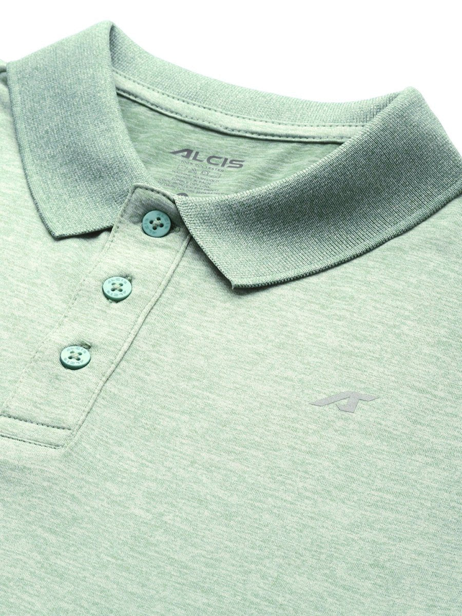 Alcis Men Polo Collar Anti Static Slim Fit Sports T-shirt | Grocsy