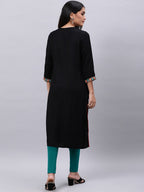 Souchii Women Ethnic Motifs Yoke Design Mirror Work Beautiful Kurta | Grocsy