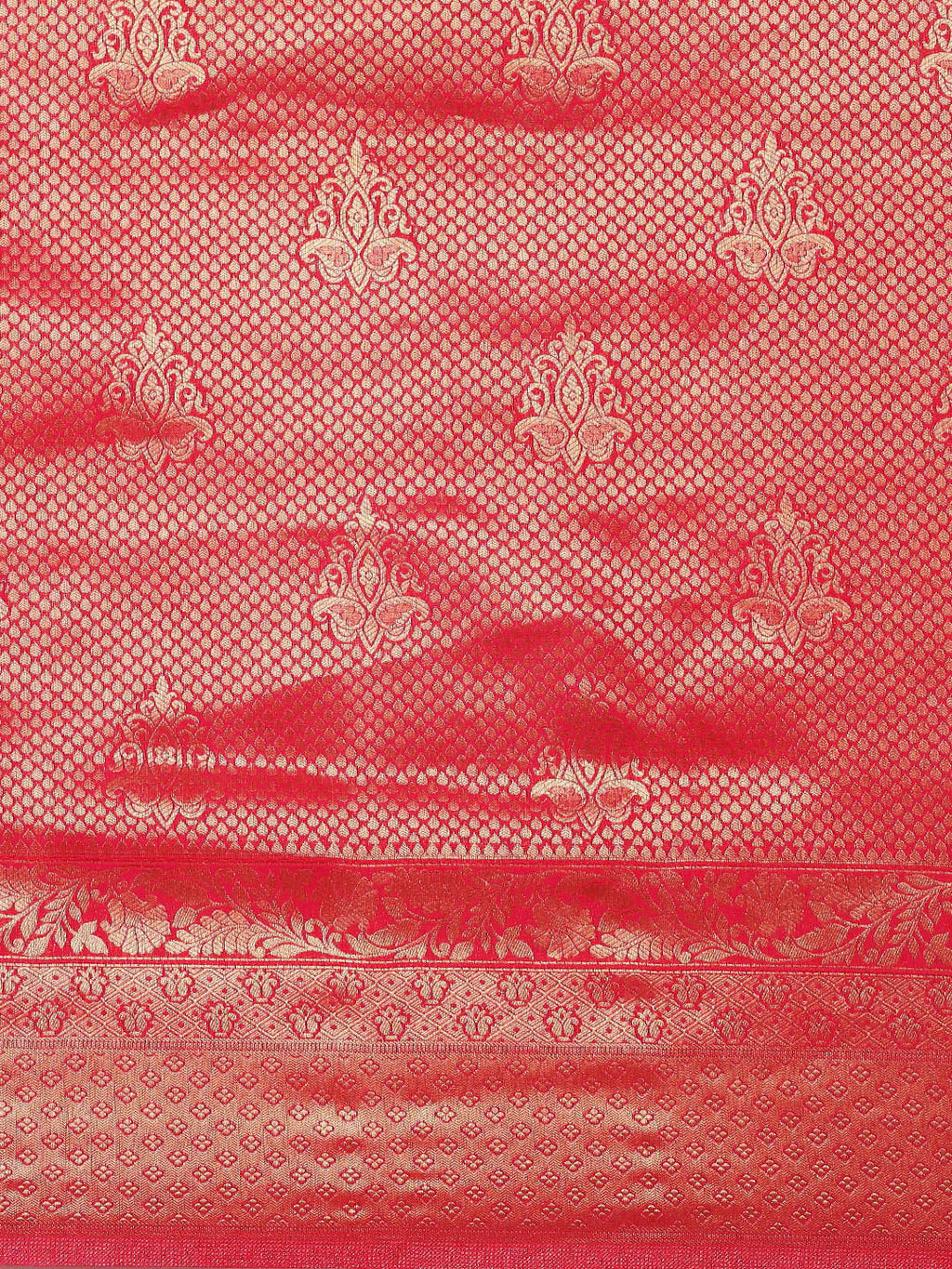 Saree Mall Pink Ethnic Motifs Zari Silk Blend Banarasi Saree | Grocsy