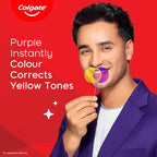 Colgate Visible White Purple Toothpaste, Teeth Whitening Toothpaste Whitens Yellow Teeth, Enamel-Safe Daily Use (2 Pack 100g+20g/3.5oz+0.7oz) | Grocsy