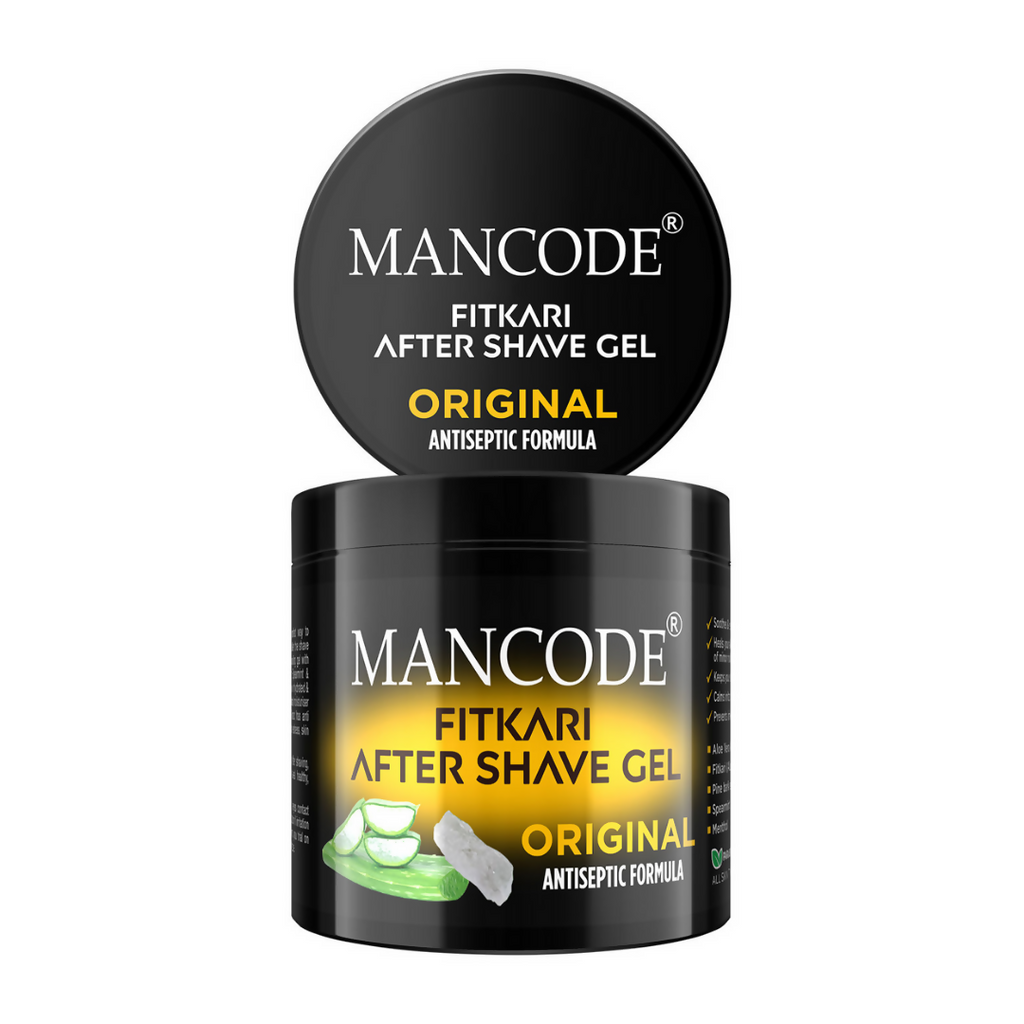 Mancode Fitkari After Shave Gel For Men Original Antiseptic Formula | Grocsy