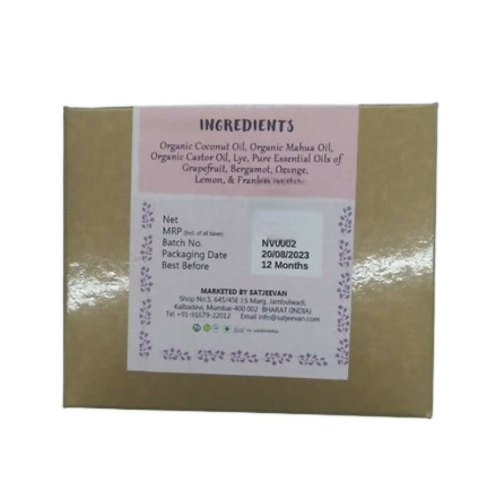 Satjeevan Organic Citrus Boswellia Soap | Grocsy
