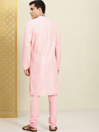 House of Pataudi Embroidered Regular Sequinned Rozana Kurta with Pyjamas | Grocsy