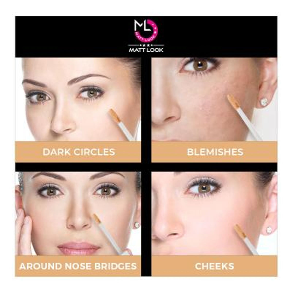 Matt Look Truly Matte Ultimate Cover Concealer - Nude | Grocsy