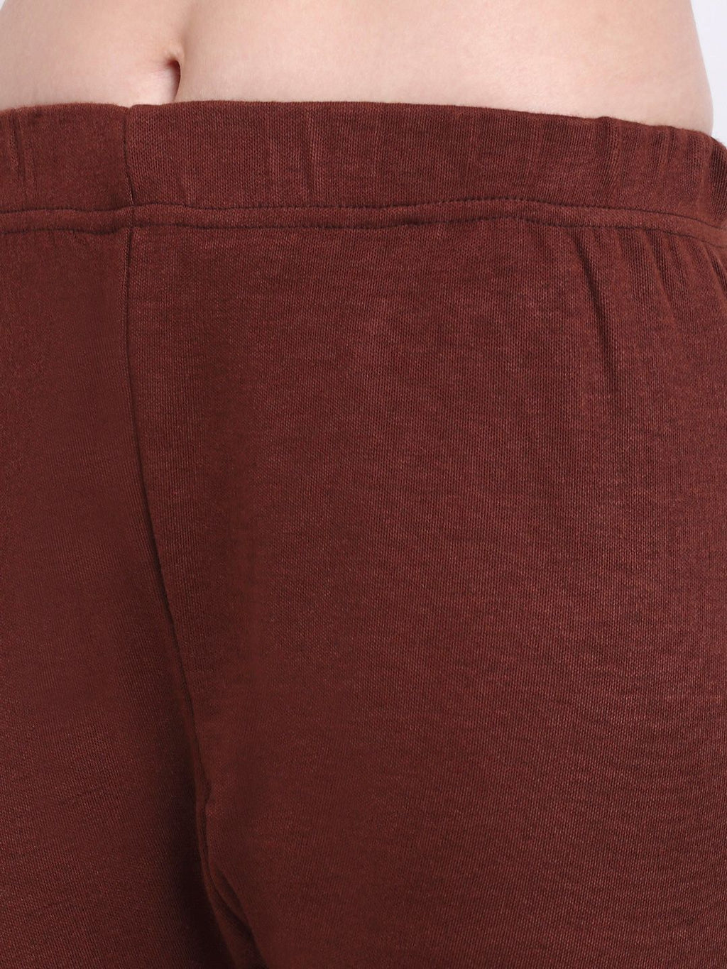 TAG 7 Women Pack Of 2 Red & Burgundy Solid Woolen Ankle Length Leggings | Grocsy