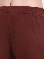 TAG 7 Women Pack Of 2 Red & Burgundy Solid Woolen Ankle Length Leggings | Grocsy