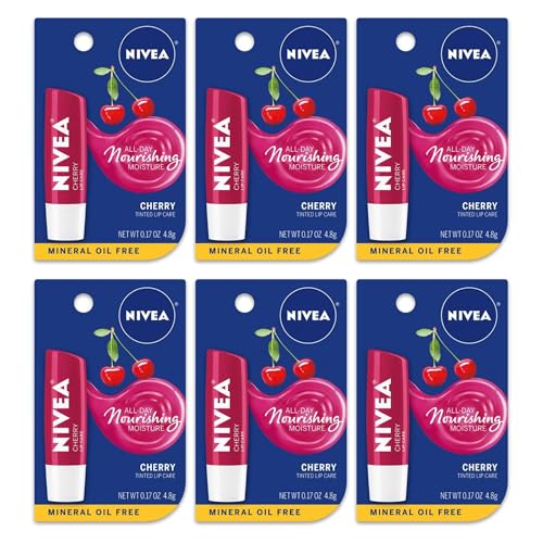 Nivea A Kiss of Cherry Lipcare (Pack of 6) | Grocsy