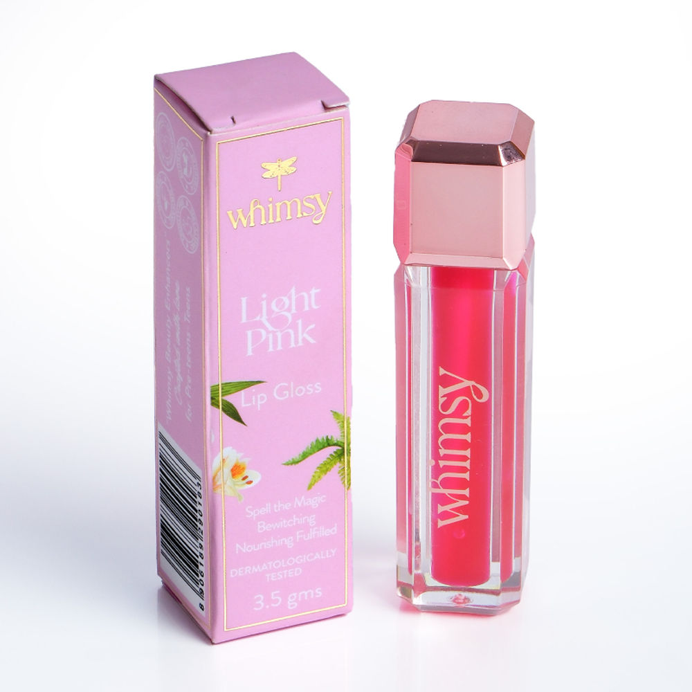 Whimsy Beauty Safe & Organic Non-Sticky Lip Gloss For Teen And Preteen Girls (Light Pink) | Grocsy