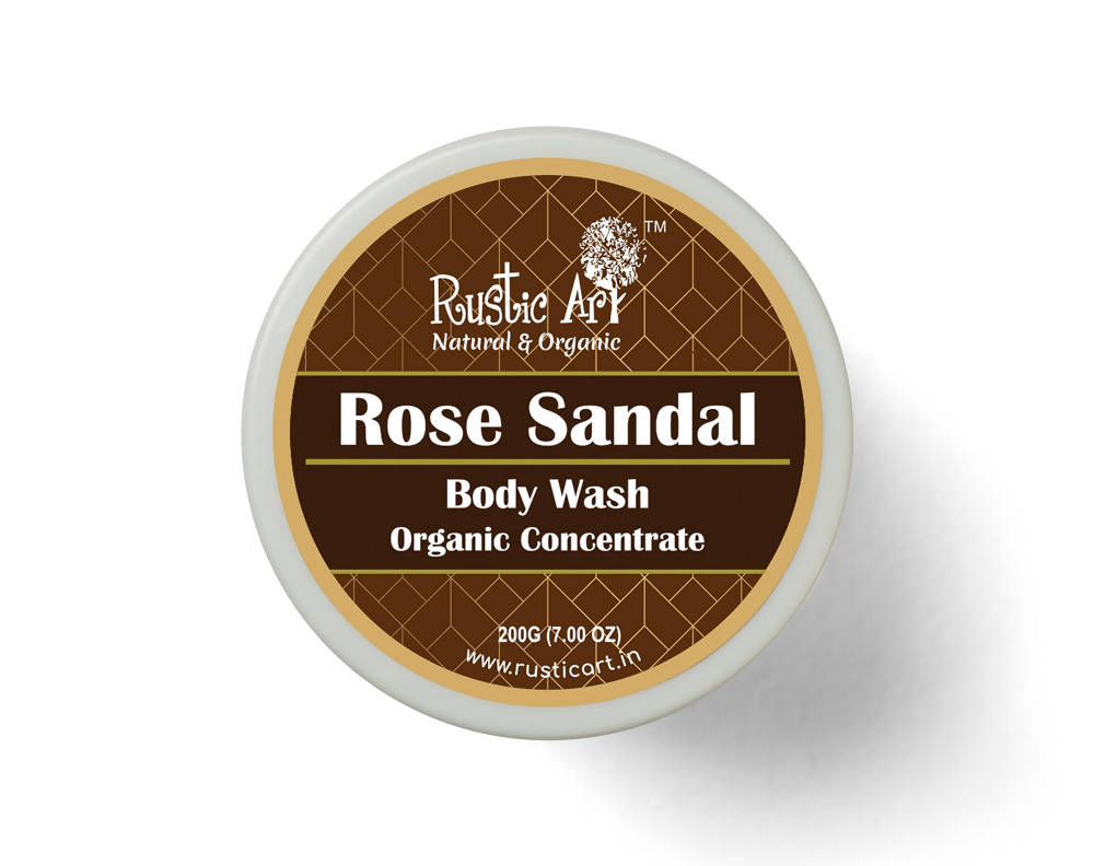 Rustic Art Rose Sandal Organic Concentrate Body Wash | Grocsy