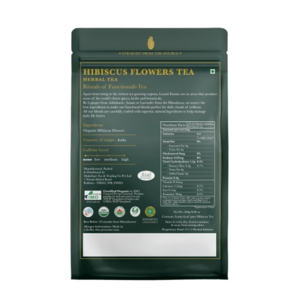 Luxmi Estates Organic Hibiscus Flower Loose Tea | Grocsy