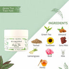 Glamveda Green Tea Recharge & Renew Face Pack | Grocsy