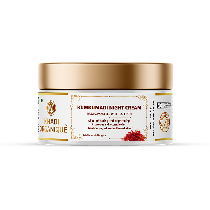 Khadi Organique Kumkumadi Night Cream | Grocsy