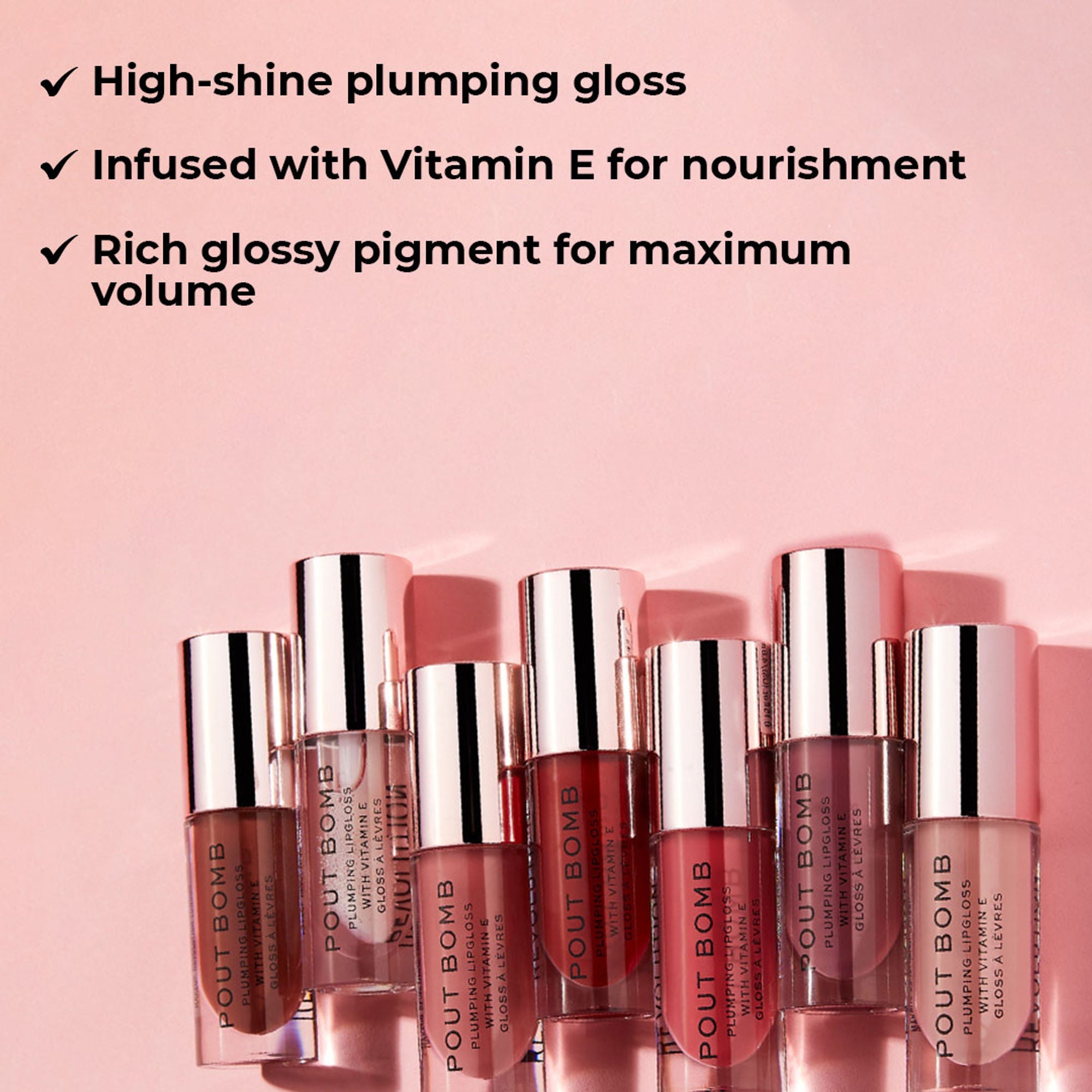 Makeup Revolution Pout Bomb Plumping Gloss - Cookie | Grocsy