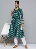 HERE&NOW Floral Printed Pure Cotton Kurta | Grocsy