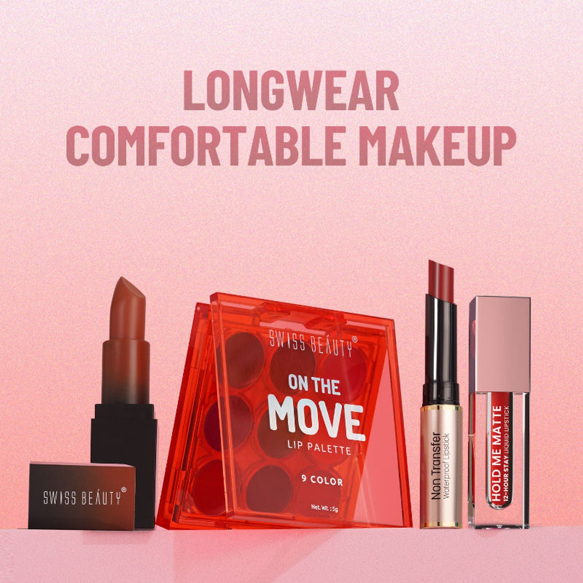 Swiss Beauty HD Matte Lipstick , High Coverage , Lightweight - 23 Murphy Brown | Grocsy